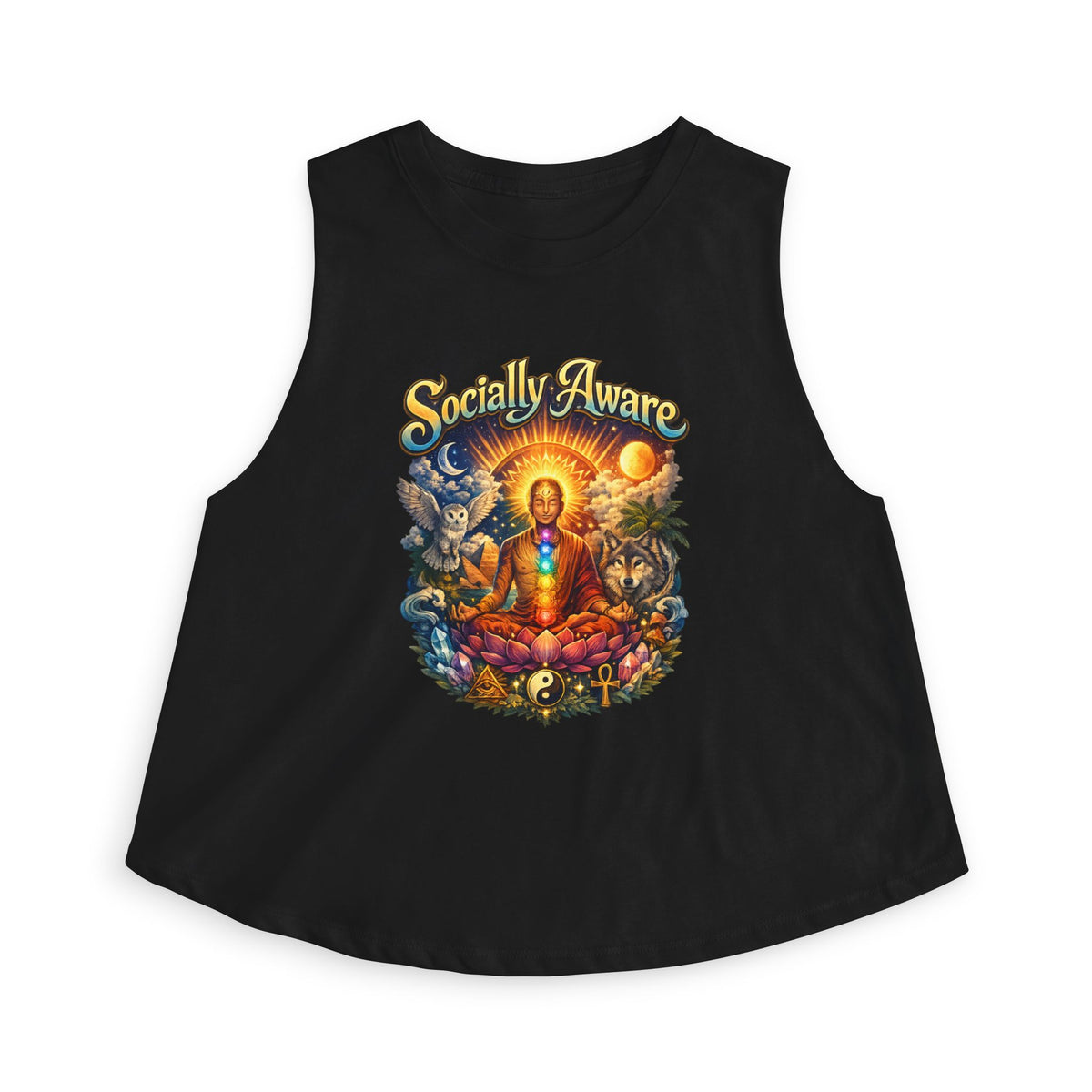Socially Aware Meditation Women's Crop Top