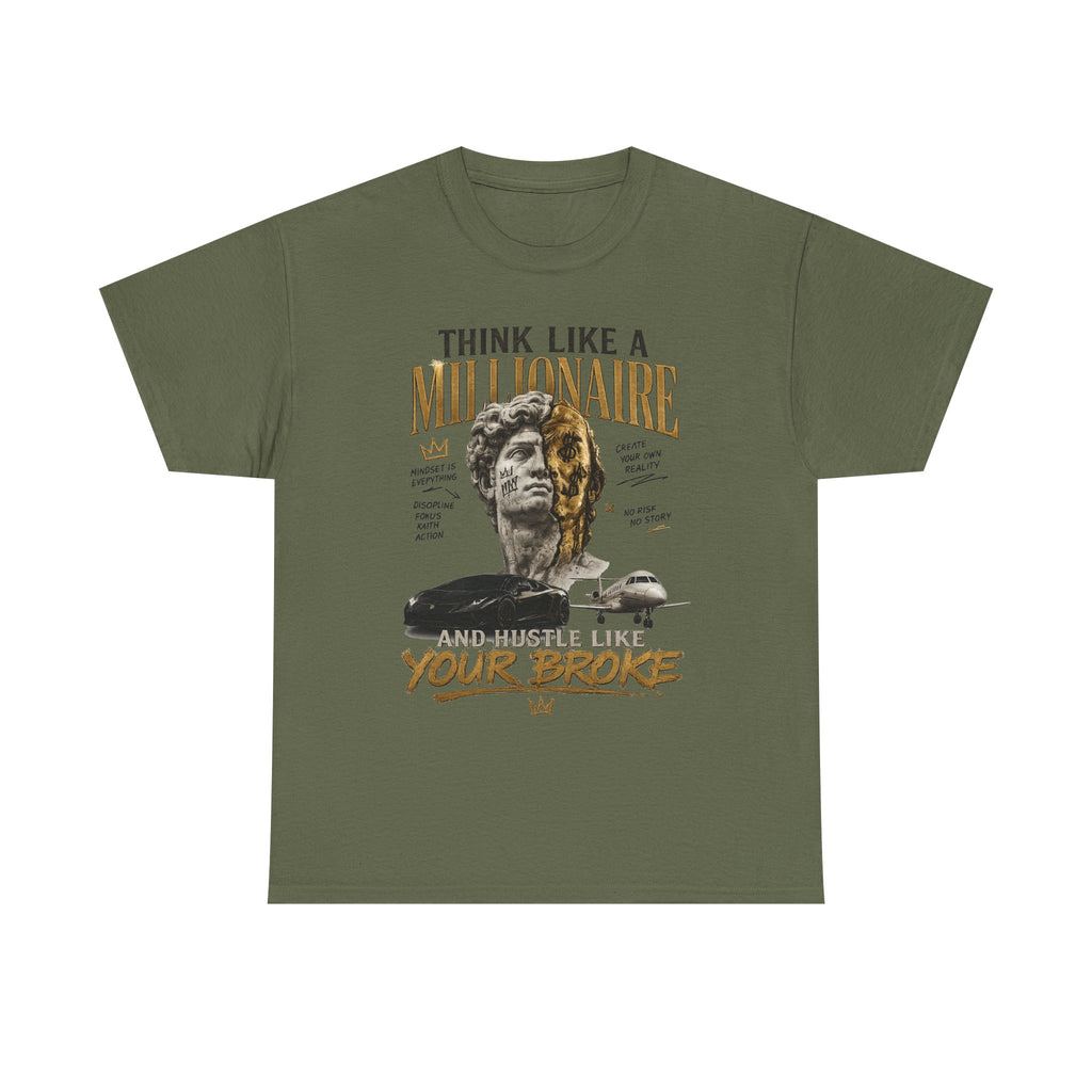 Think Like a Millionaire Hustle Mindset Tee