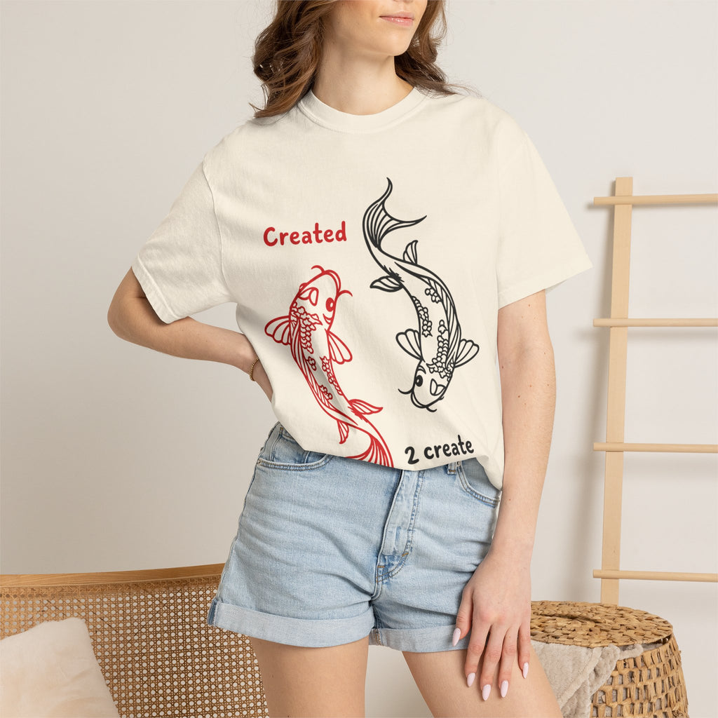 Created 2 Create Koi Fish Zen T-Shirt