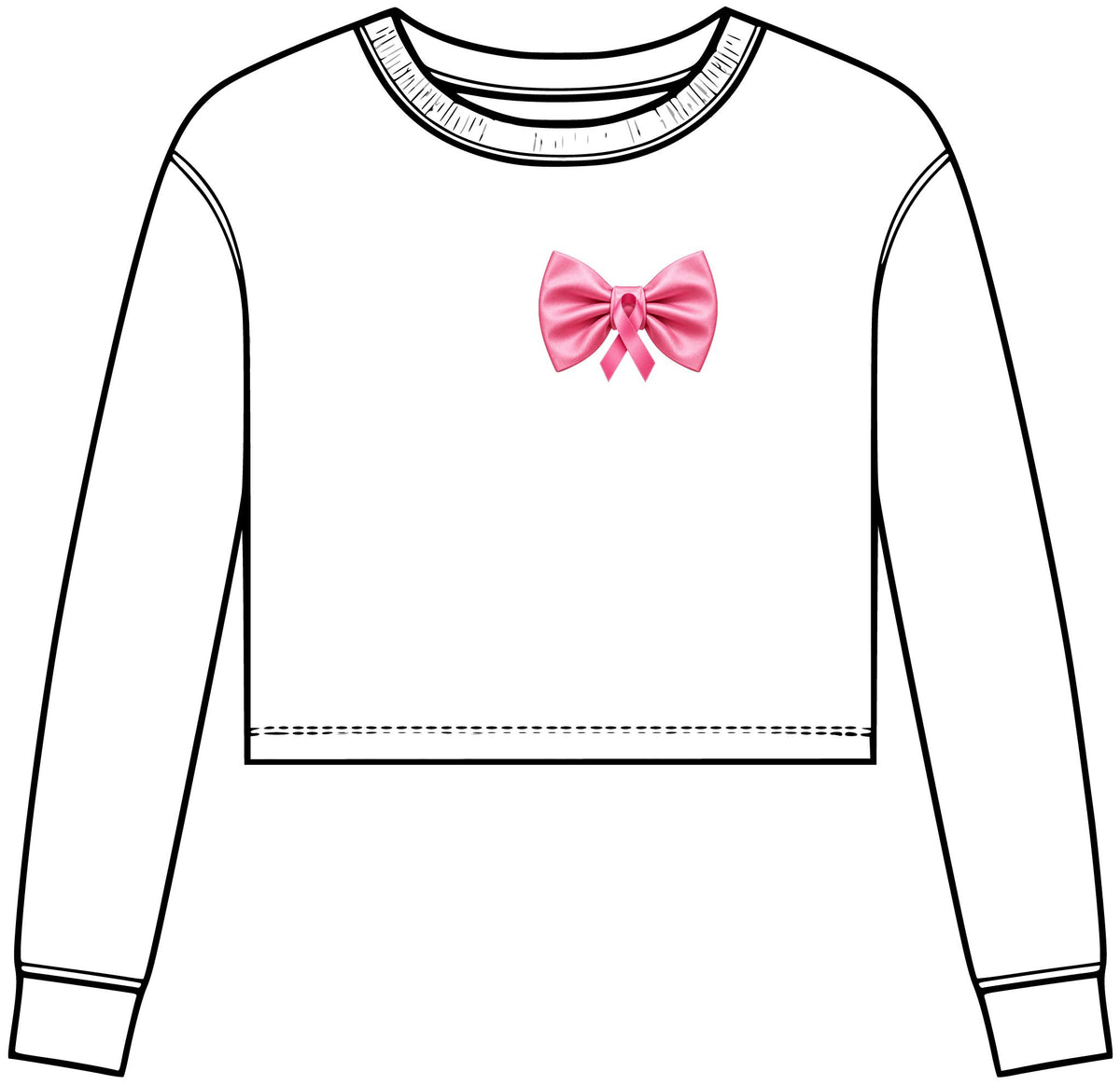 Holiday Hello Kitty Tri Midi Long Sleeve Tee