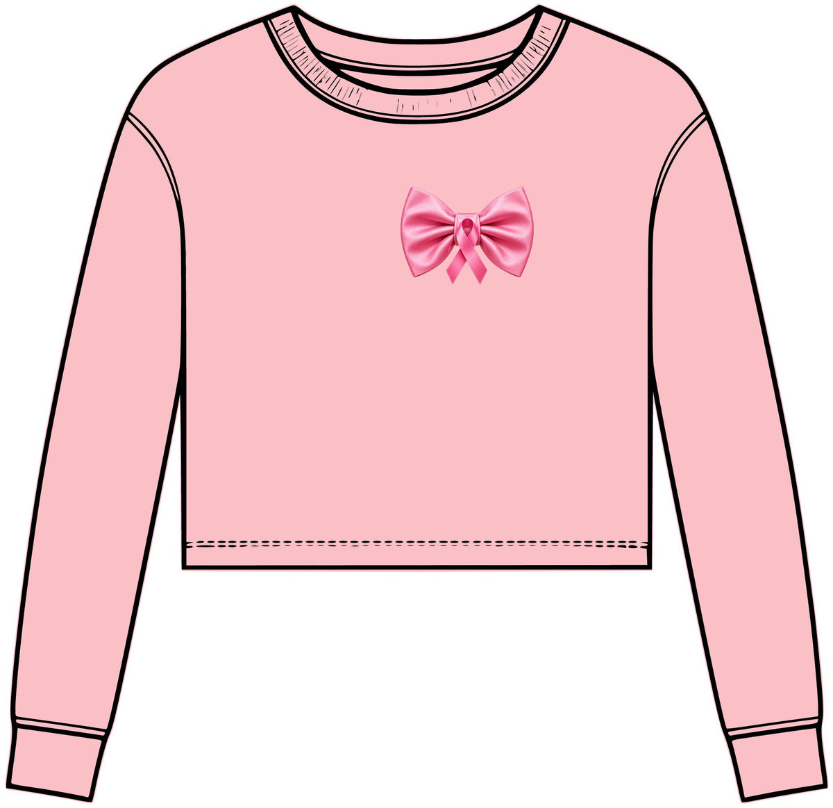 Holiday Hello Kitty Tri Midi Long Sleeve Tee
