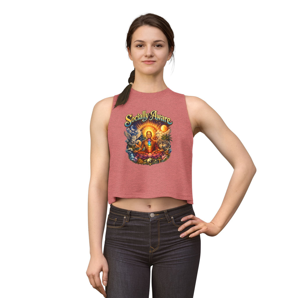 Socially Aware Meditation Women's Crop Top