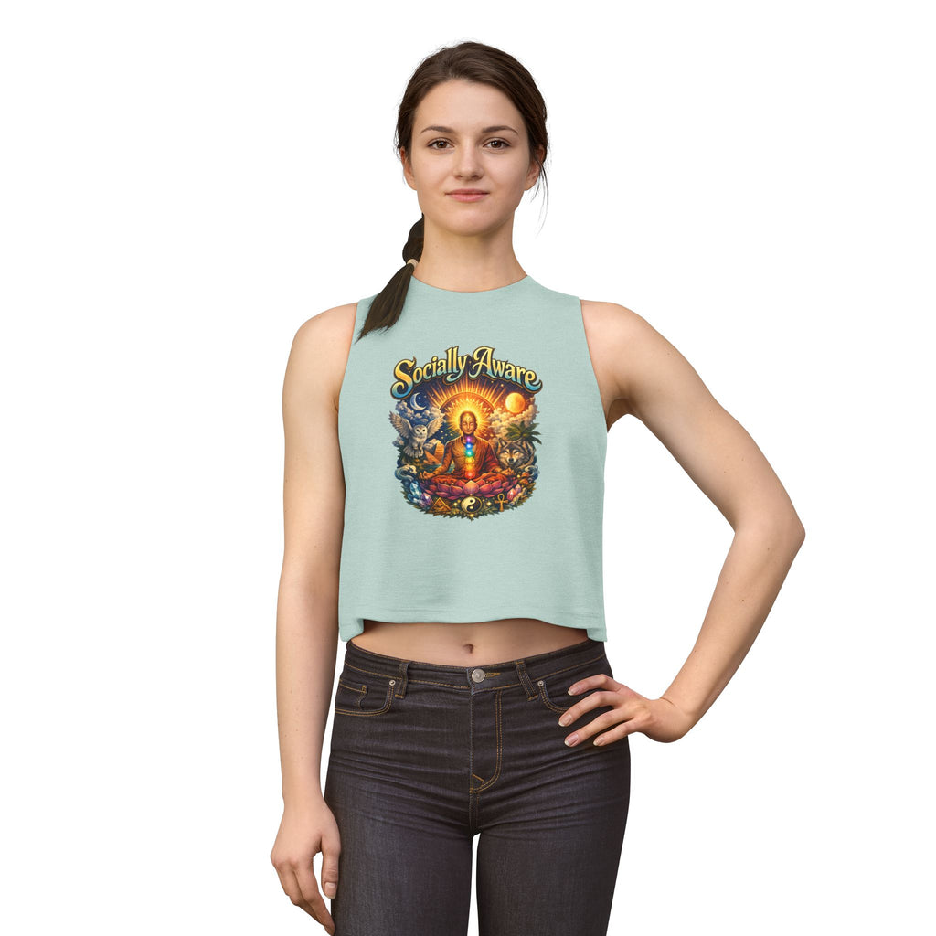 Socially Aware Meditation Women's Crop Top