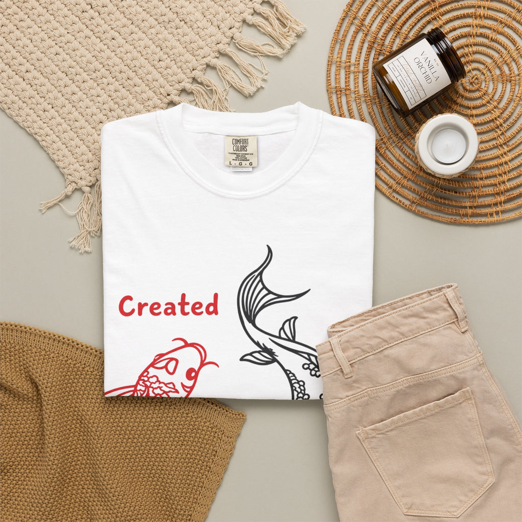 Created 2 Create Koi Fish Zen T-Shirt