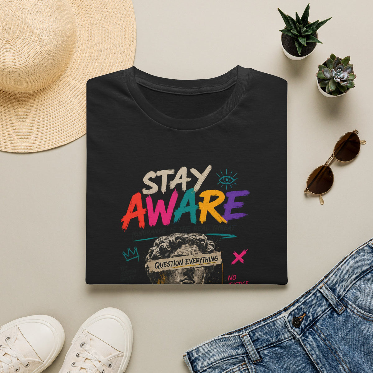 Copy of Stay Aware Activist Graphic T-Shirt