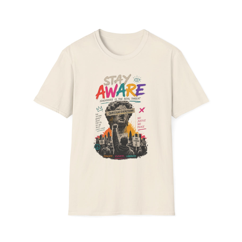 Stay Aware Activist Graphic T-Shirt