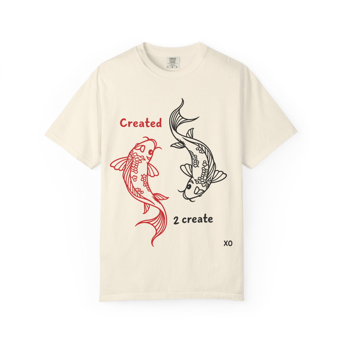 Created 2 Create Koi Fish Zen T-Shirt