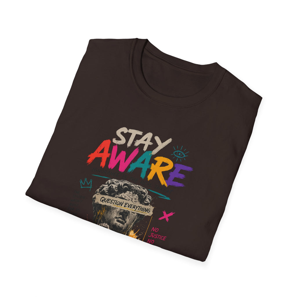 Stay Aware Activist Graphic T-Shirt