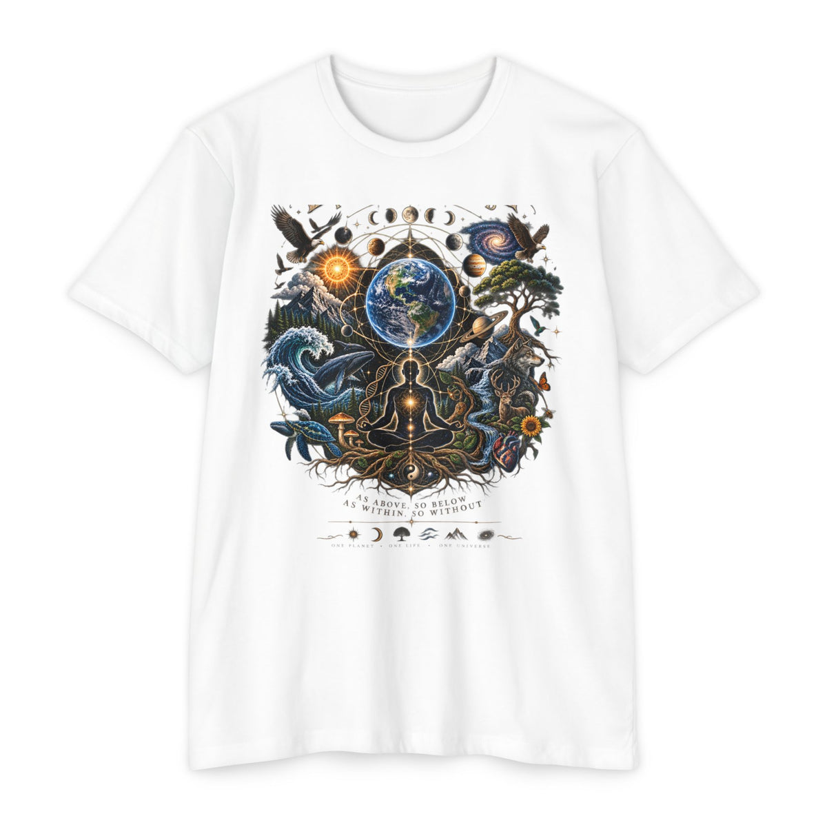 Everything Is Connected Cosmic Nature T-Shirt