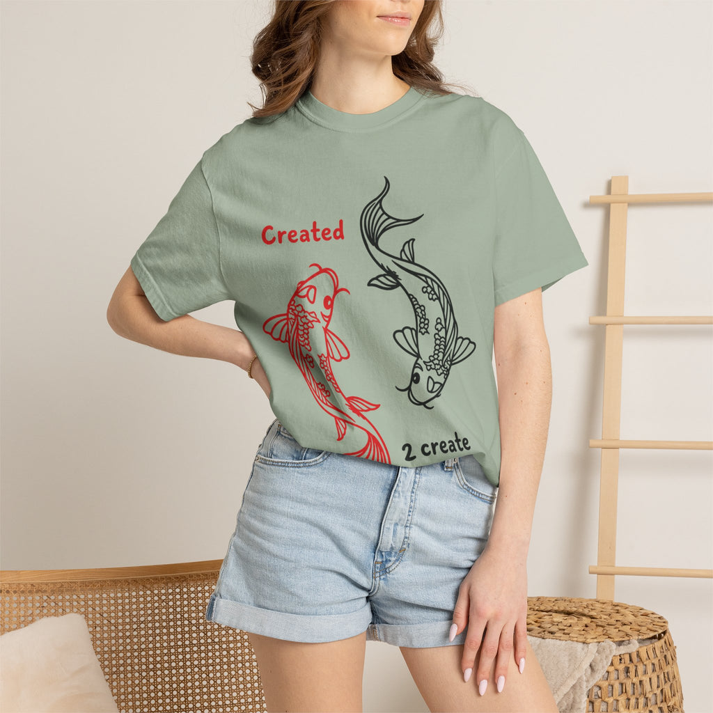 Created 2 Create Koi Fish Zen T-Shirt