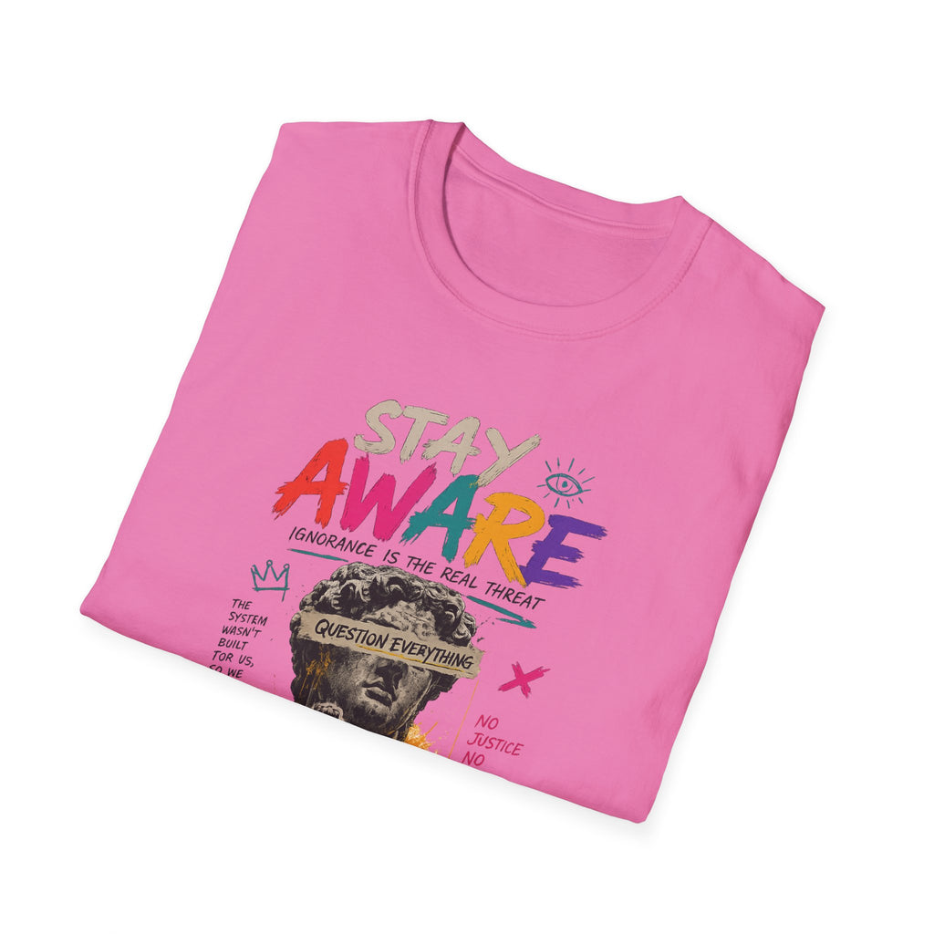 Stay Aware Activist Graphic T-Shirt
