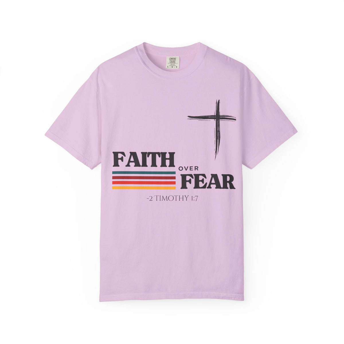 Copy of Copy of Faith Over Fear Christian Cross T-Shirt
