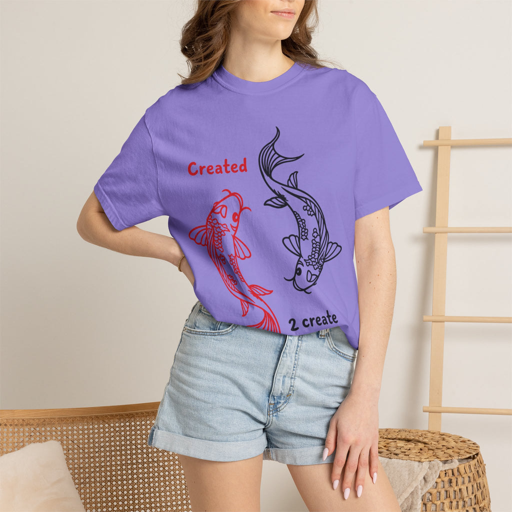 Created 2 Create Koi Fish Zen T-Shirt