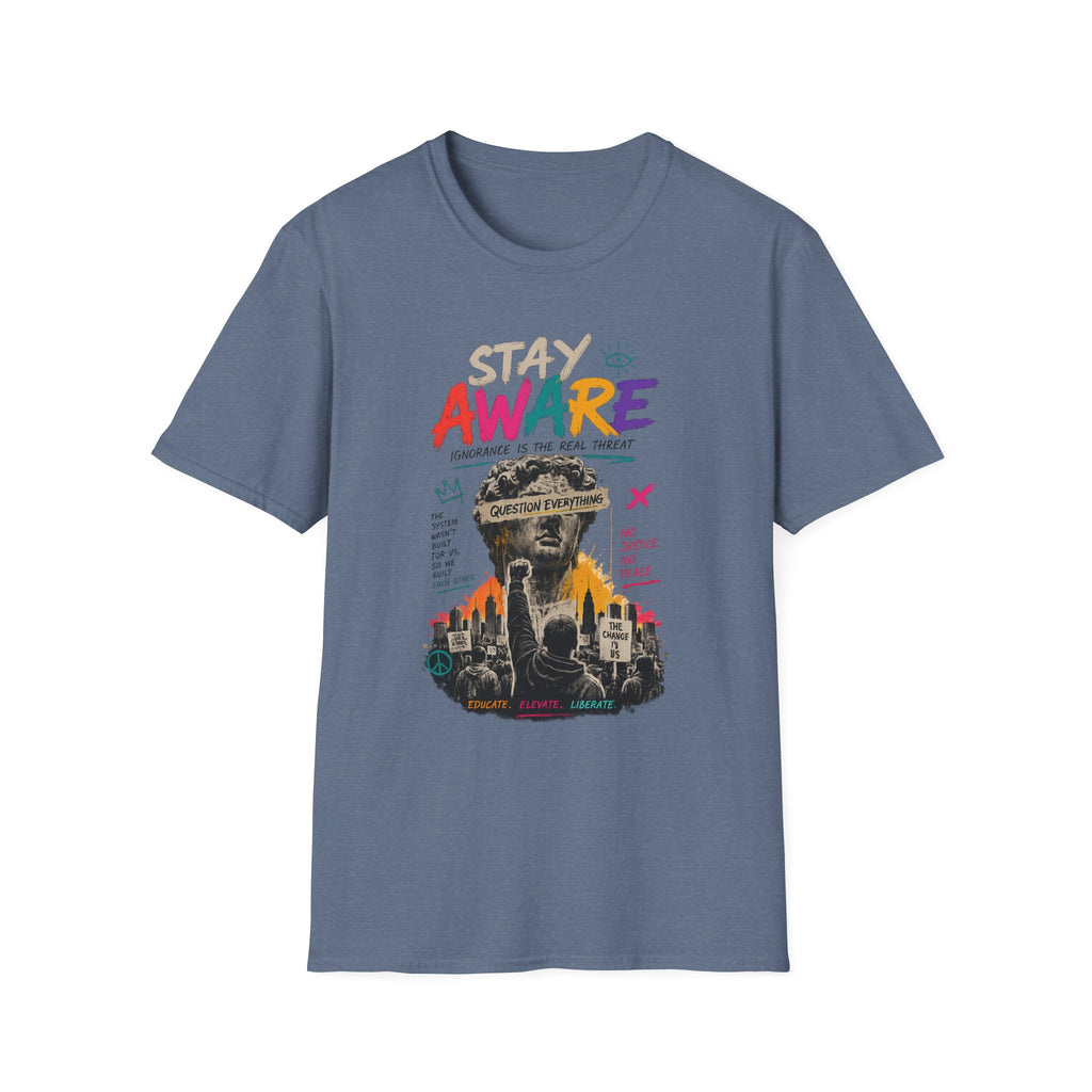 Stay Aware Activist Graphic T-Shirt