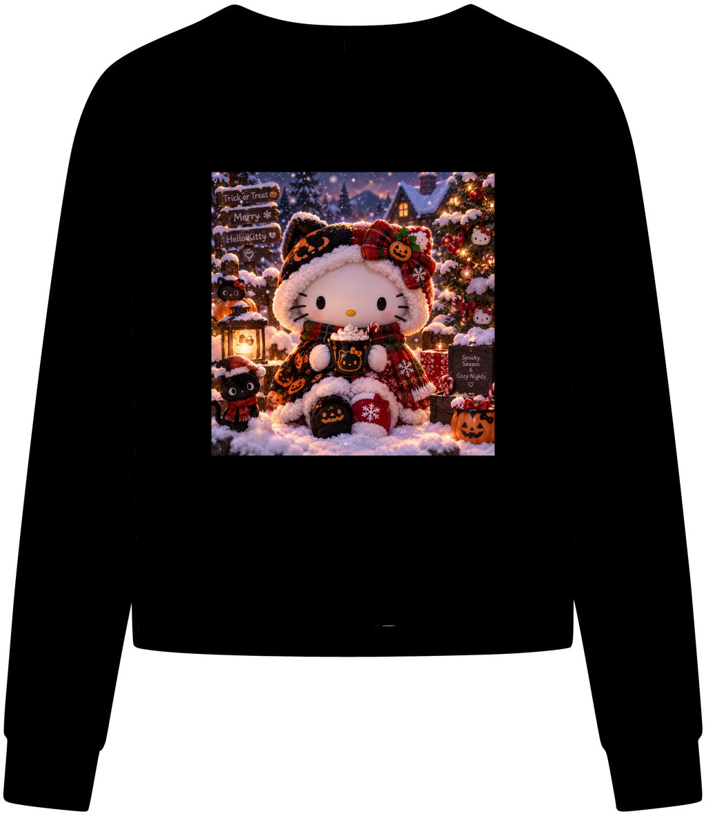 Holiday Hello Kitty Tri Midi Long Sleeve Tee