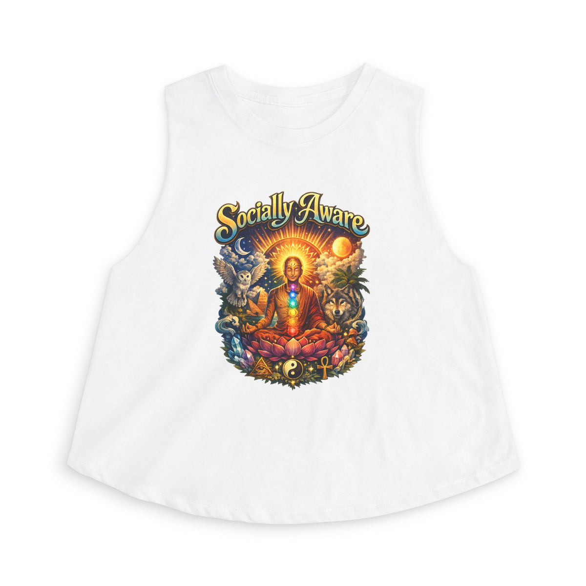 Socially Aware Meditation Women's Crop Top