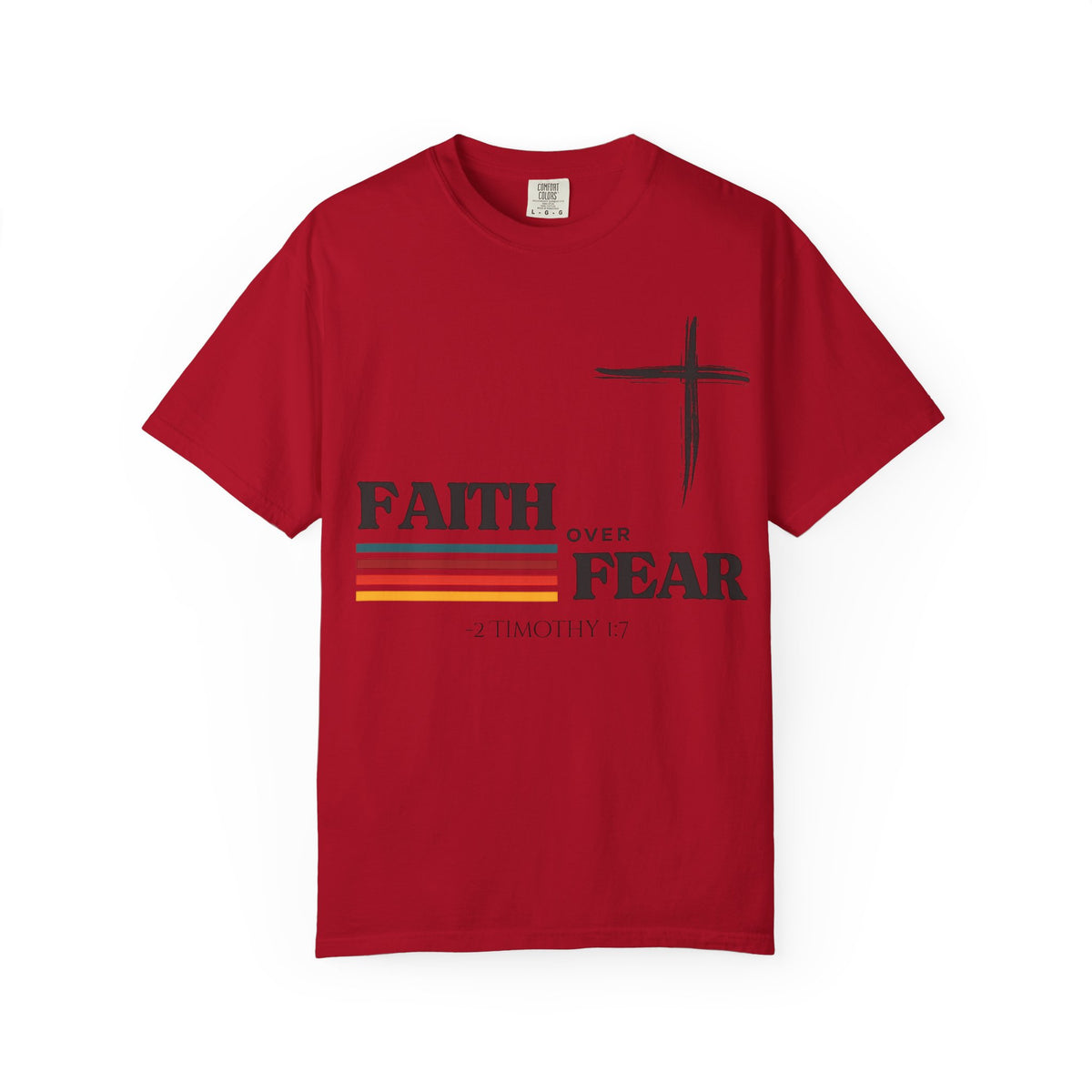 Copy of Copy of Faith Over Fear Christian Cross T-Shirt