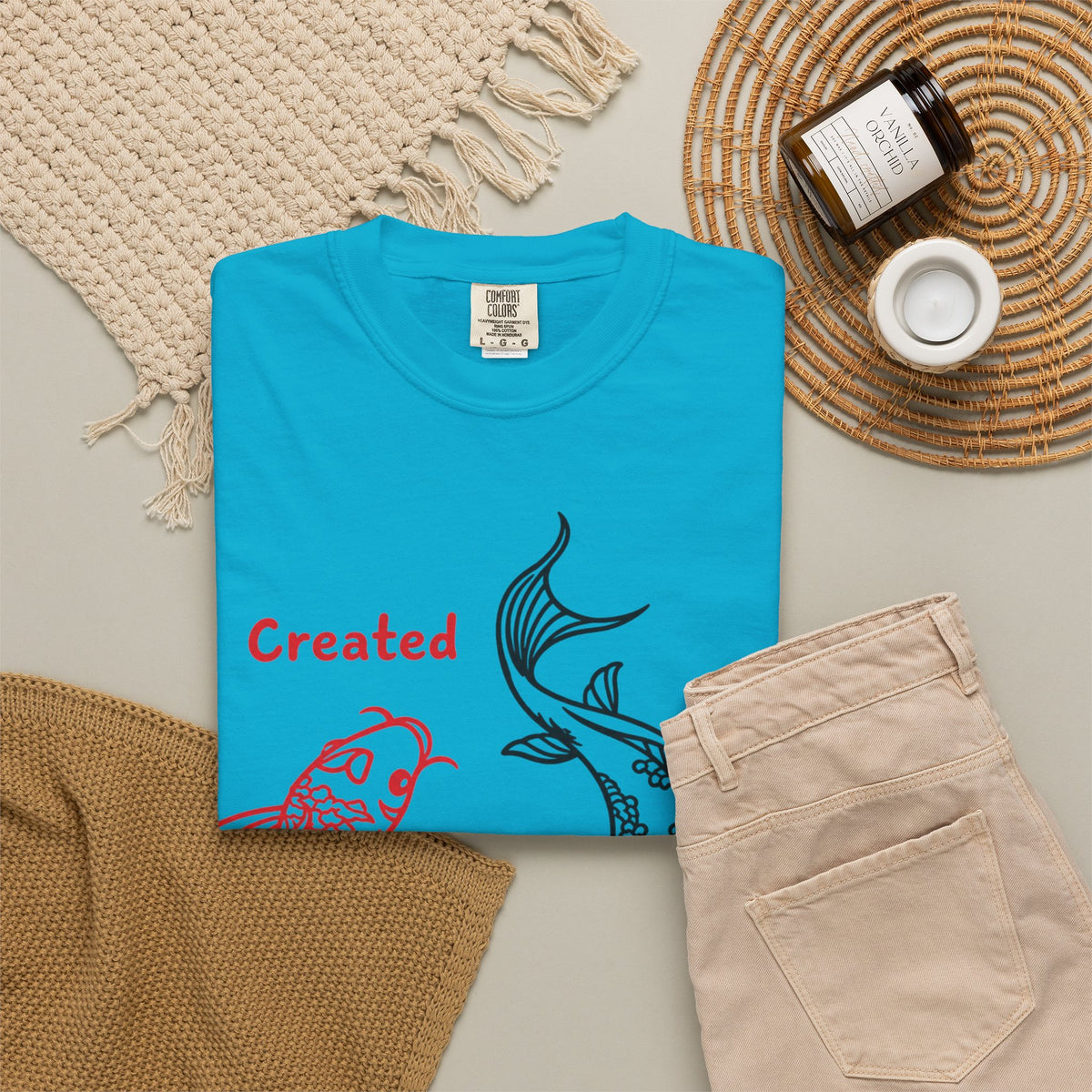 Created 2 Create Koi Fish Zen T-Shirt