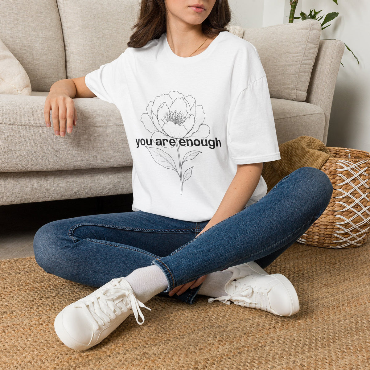 You Are Enough Inspirational Message T-Shirt