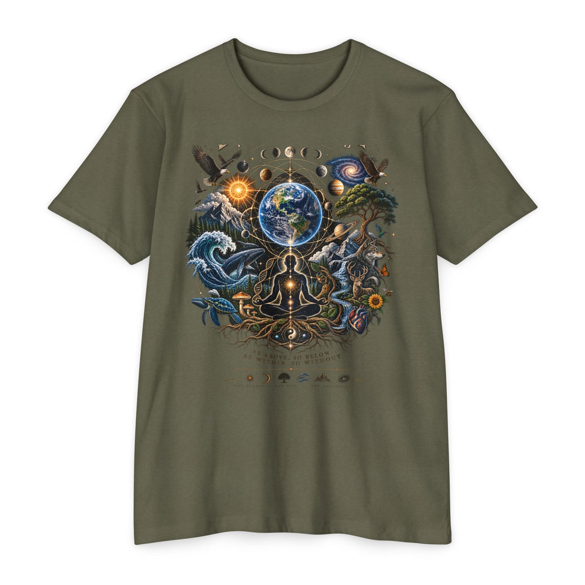 Everything Is Connected Cosmic Nature T-Shirt