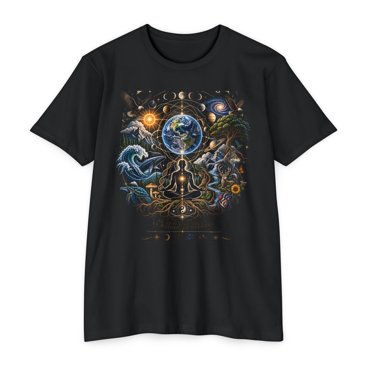 Everything Is Connected Cosmic Nature T-Shirt