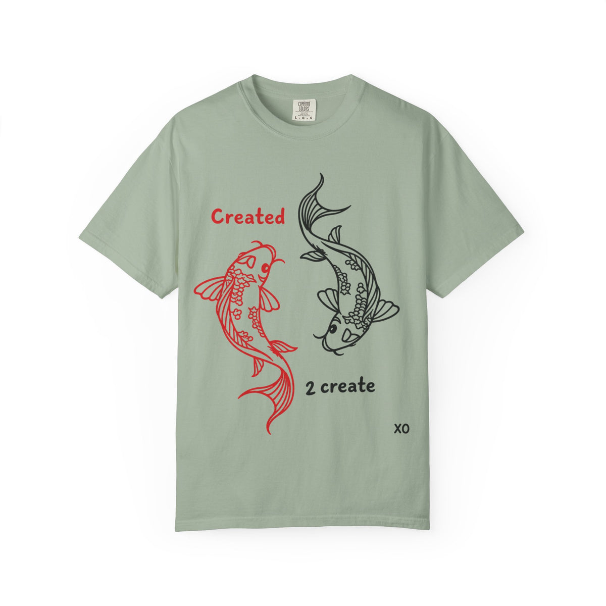 Created 2 Create Koi Fish Zen T-Shirt