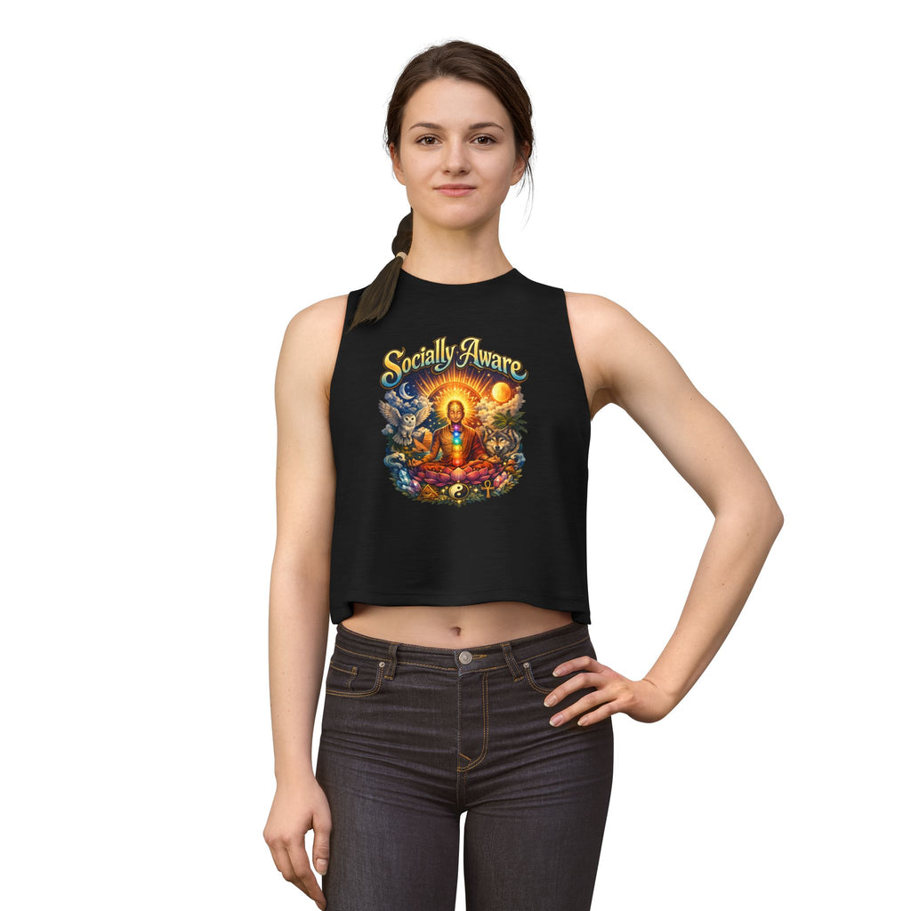 Socially Aware Meditation Women's Crop Top