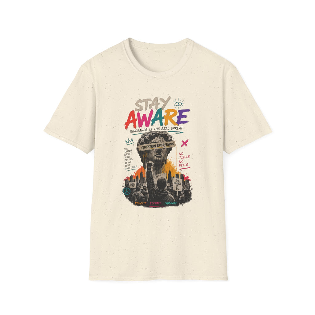 Stay Aware Activist Graphic T-Shirt