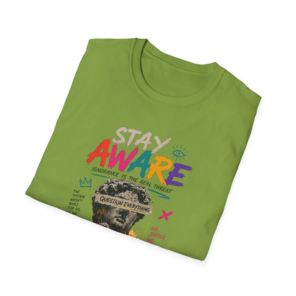 Stay Aware Activist Graphic T-Shirt