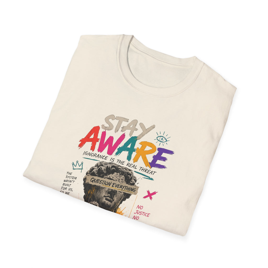 Stay Aware Activist Graphic T-Shirt