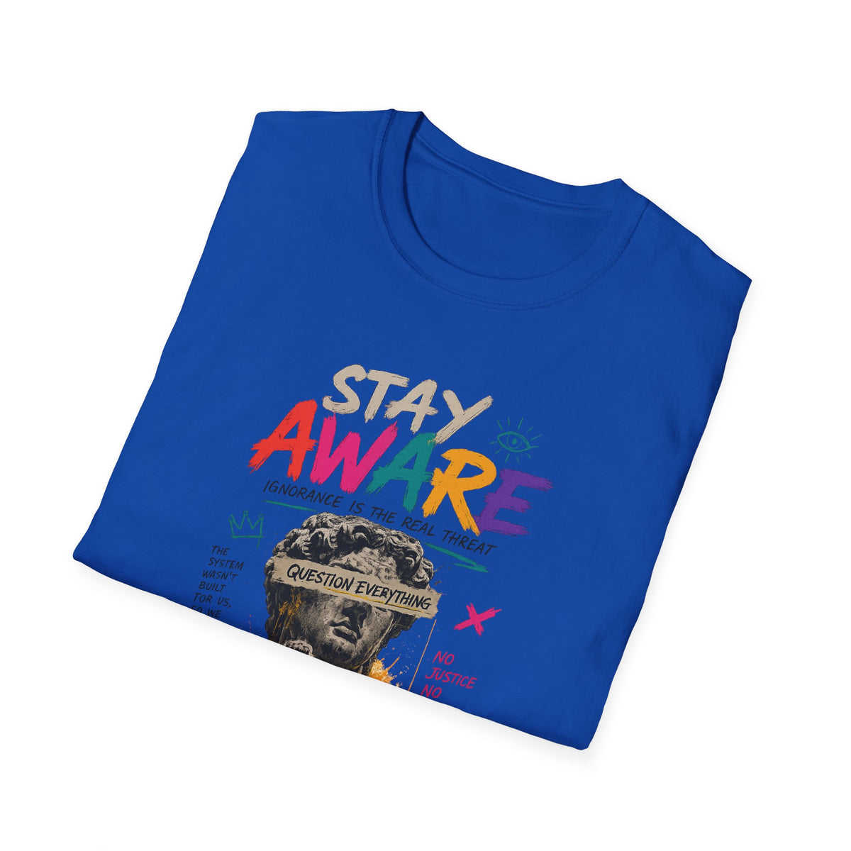 Stay Aware Activist Graphic T-Shirt