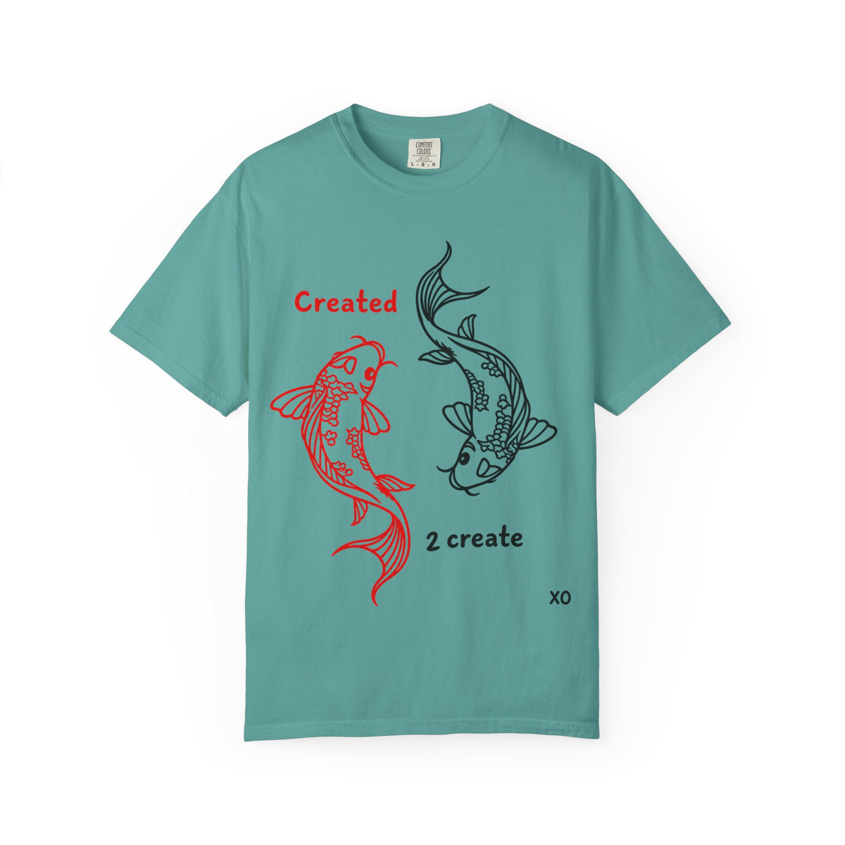 Created 2 Create Koi Fish Zen T-Shirt