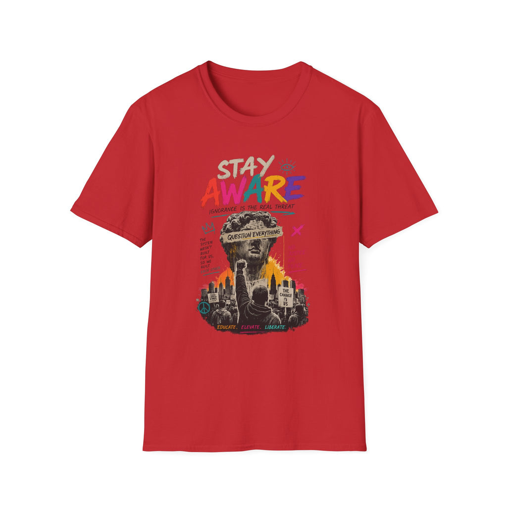 Stay Aware Activist Graphic T-Shirt