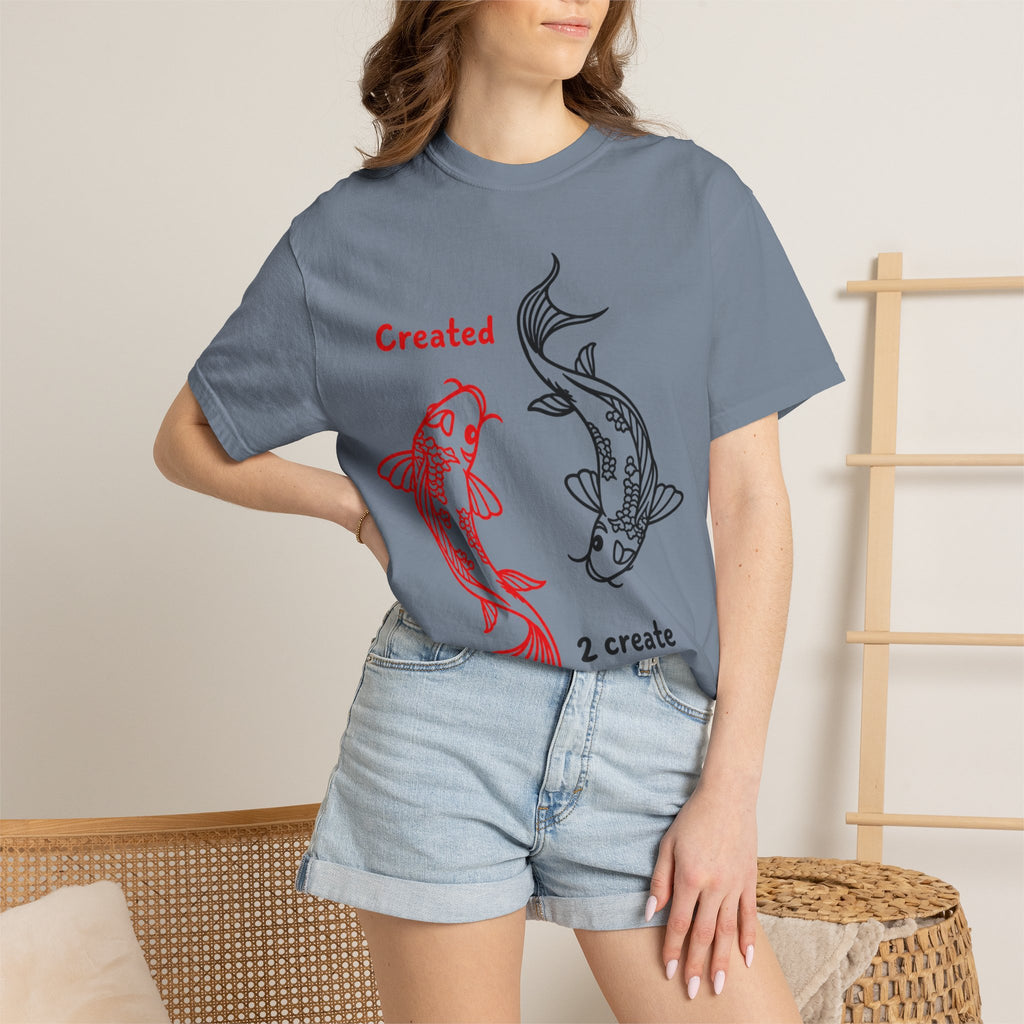 Created 2 Create Koi Fish Zen T-Shirt