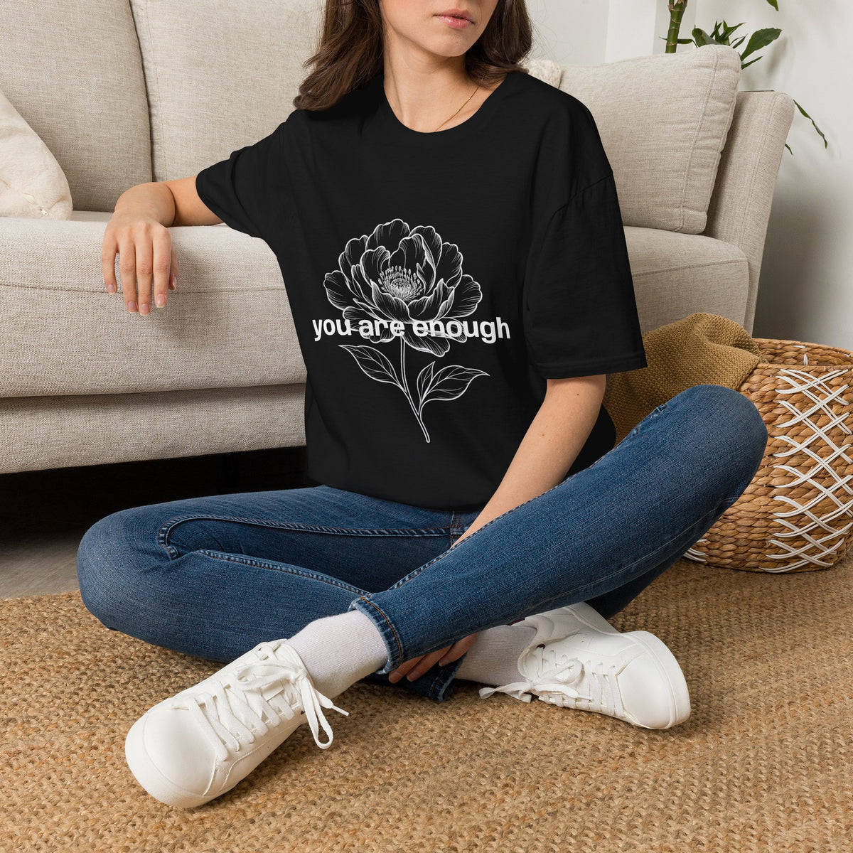 You Are Enough Inspirational Message T-Shirt