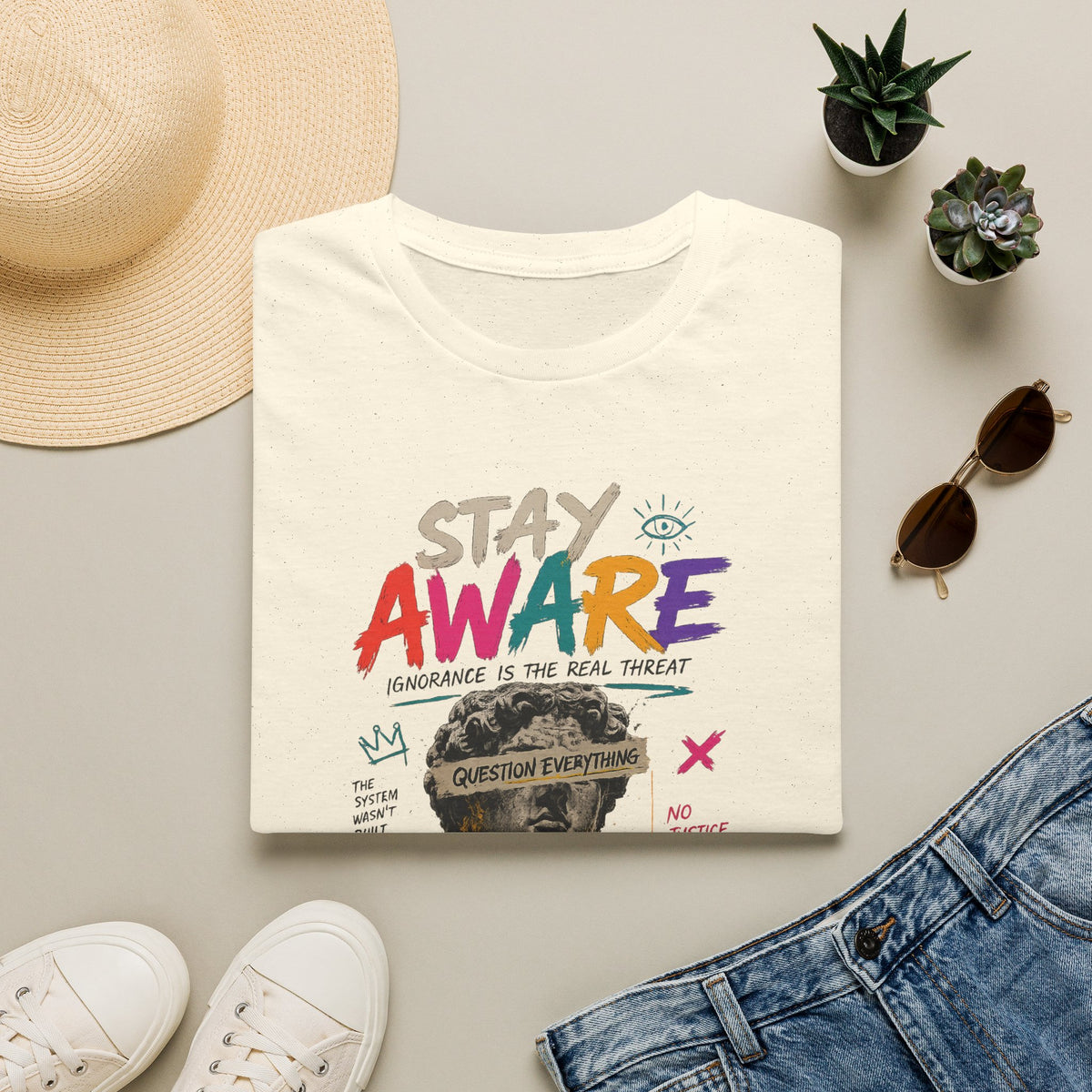 Copy of Stay Aware Activist Graphic T-Shirt
