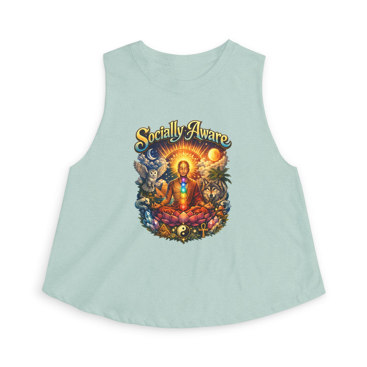 Socially Aware Meditation Women's Crop Top