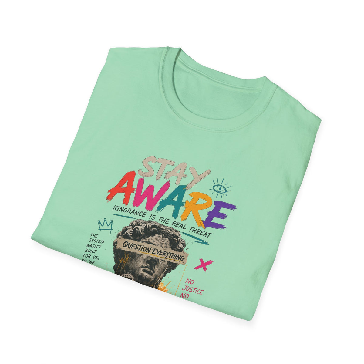 Stay Aware Activist Graphic T-Shirt