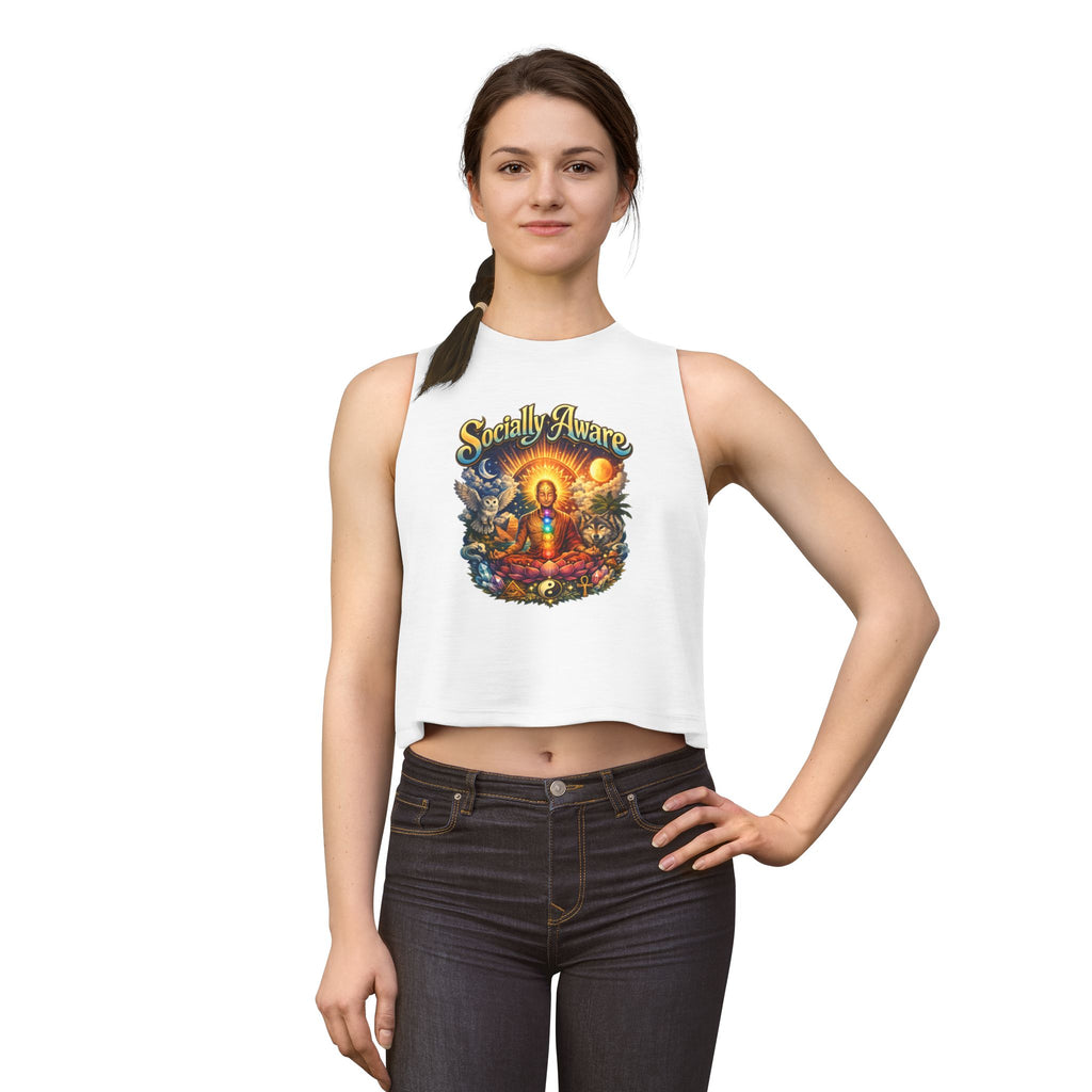 Socially Aware Meditation Women's Crop Top